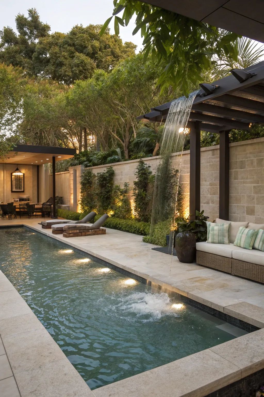Courtyard pool